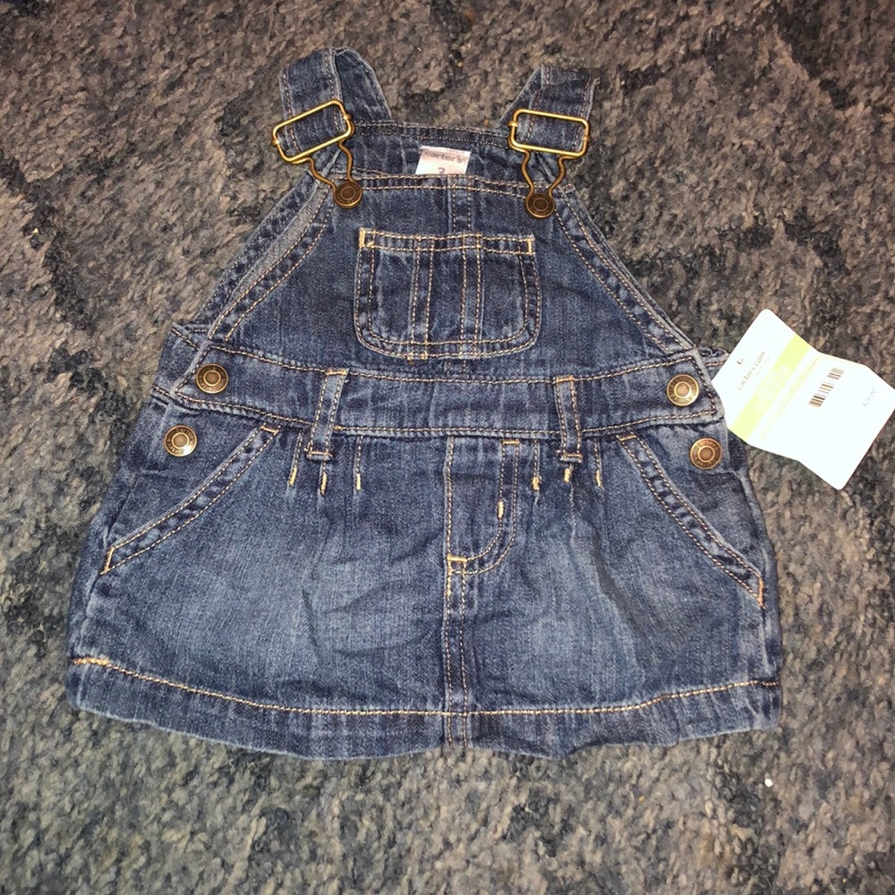 💓💓 Carters denim jean coveralls dress